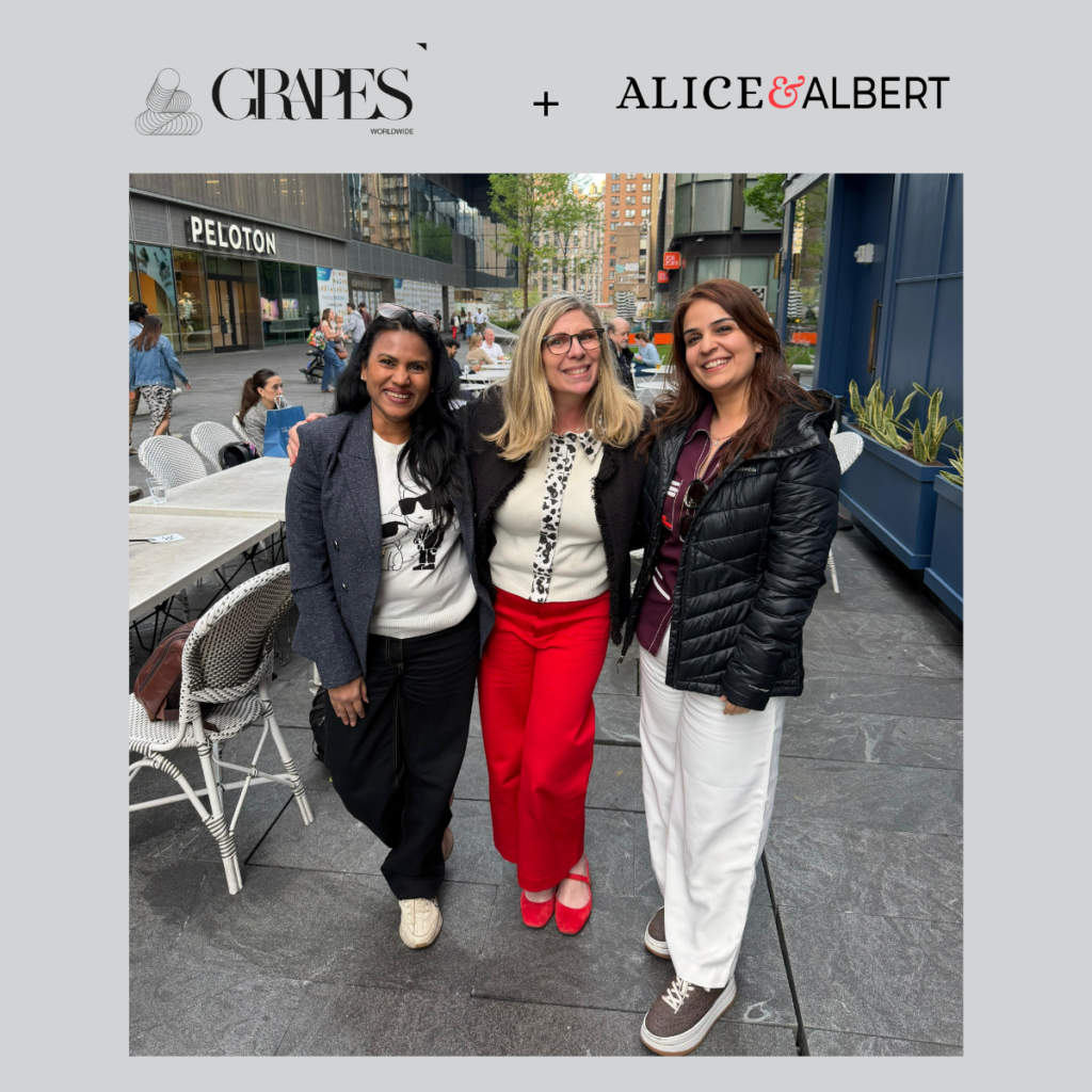 Shradha Agarwal, Jenn Moyer-Smith and Sini Magon together in New York City.